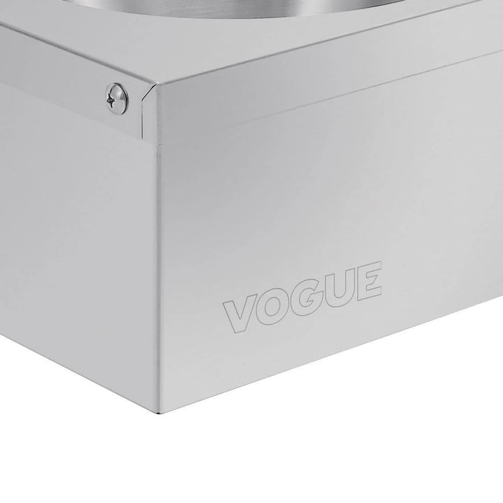 Vogue Mini-Waschbecken aus Edelstahl, Grösse: 165 (H) x 305 (B) x 268 (T) mm, Modell A, Wasserhähne