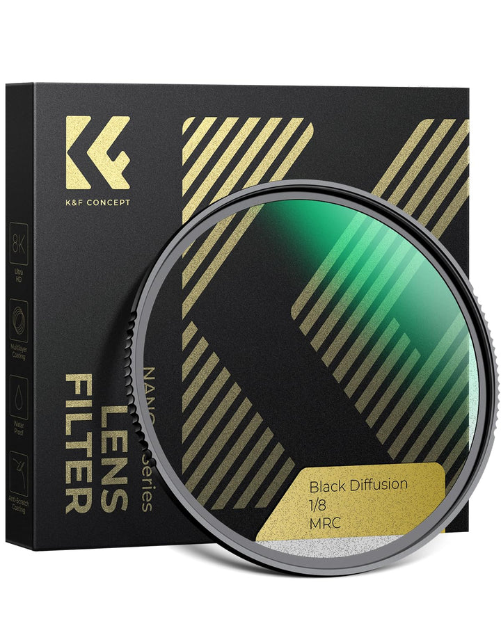 K&amp;F Concept Nano-X Black-Mist 1/8 Filter 37mm Black Promist 1/8 Filter aus Optisches Glas mit 28-fac