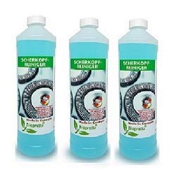 Biopretta Scherkopfreiniger 3 x 1000ml Nachfüllflüssigkeit für Reinigungskartuschen
