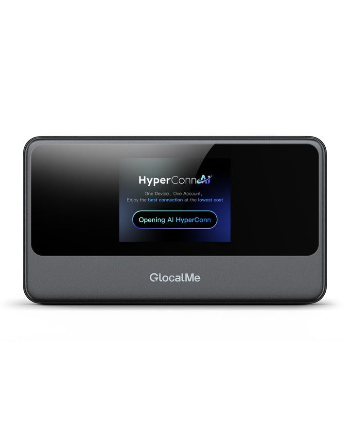 GlocalMe MeowGo 4G Mobiler WLAN Router, DL 390 Mbit/s/UL150 Mbit/s, Mobiles Internet für global 200