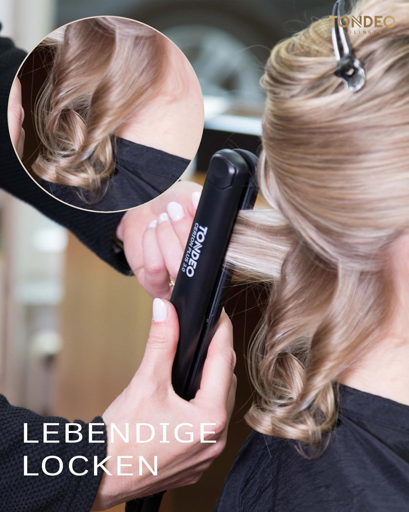 TONDEO Glätteisen CERION PLUS 3.0 | Haarglätter zum Locken und Glätten der Haare | Von Profi-Friseur