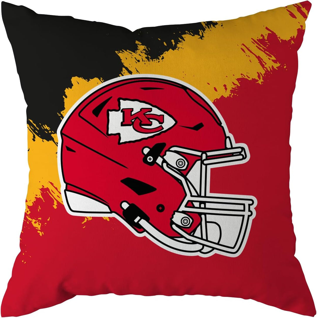 NFL Kissen Kansas City Chiefs Football Cushion Brush Pillow Sofakissen 50x50cm