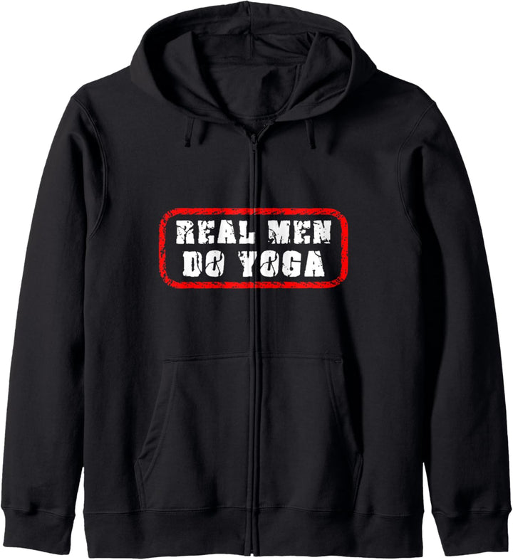 Echte Männer Machen Yoga Meditieren Namaste Zen Meditation Kapuzenjacke