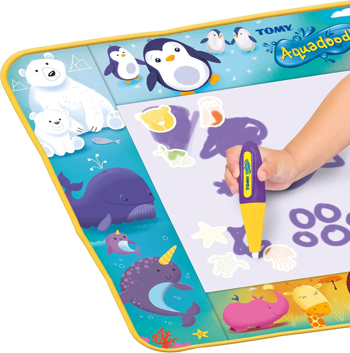 Aquadoodle E73267 Animal Friends Doodle, Offizielles Tomy No Mess Mal- & Zeichenspiel, Wasserspielma