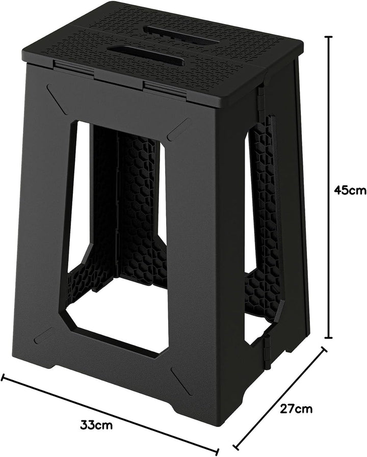 BLACKSPACE Tritthocker faltbar 45CM,Klapphocker,Klappbar Falthocker,Stabile Fusshocker,für industrie