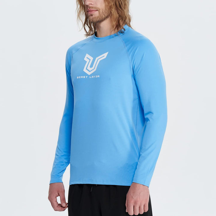 HUGE SPORTS Herren Festes Rashguard Langarm Surfen Schwimmshirt Langarmshirt alle Outdoor Aktivitäte