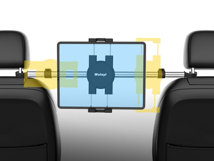 Auto Kopfstützen Tablet Halterung, woleyi Anti Shake KFZ Tablet Kopfstützenhalter mit 360° Drehbar f