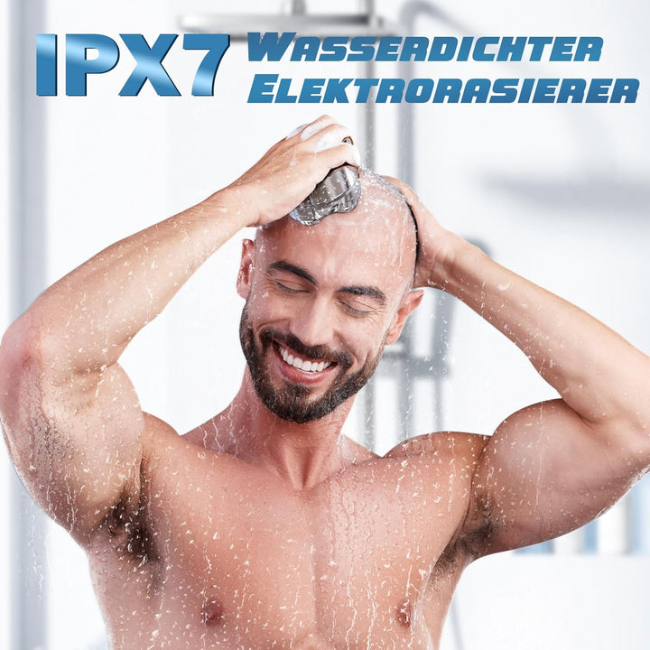 Glatzen Rasierer Herren elektrisch, Luctry Kopfrasierer für Männer mit Glatze, 5D Magnetischer Elekt