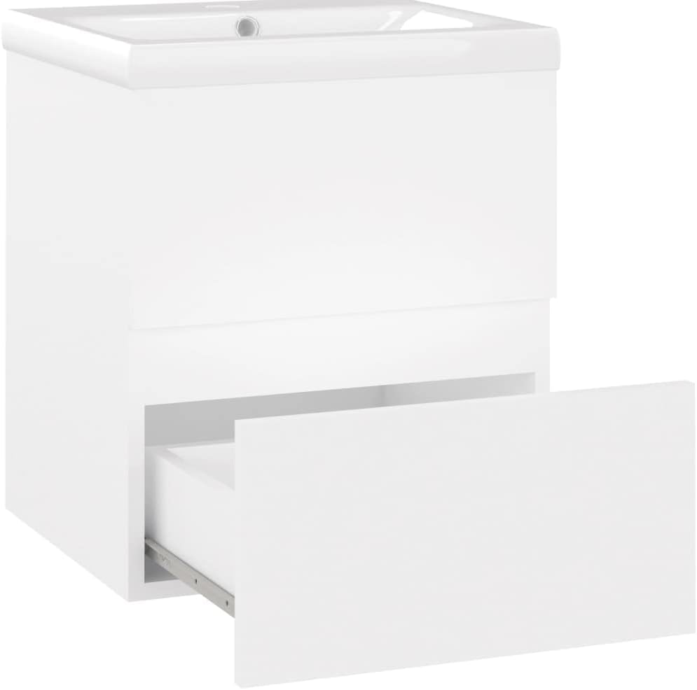 puraday Waschbeckenunterschrank Weiss Unterschrank Waschbecken BadmöBel Set Mit Waschbecken Badezimm