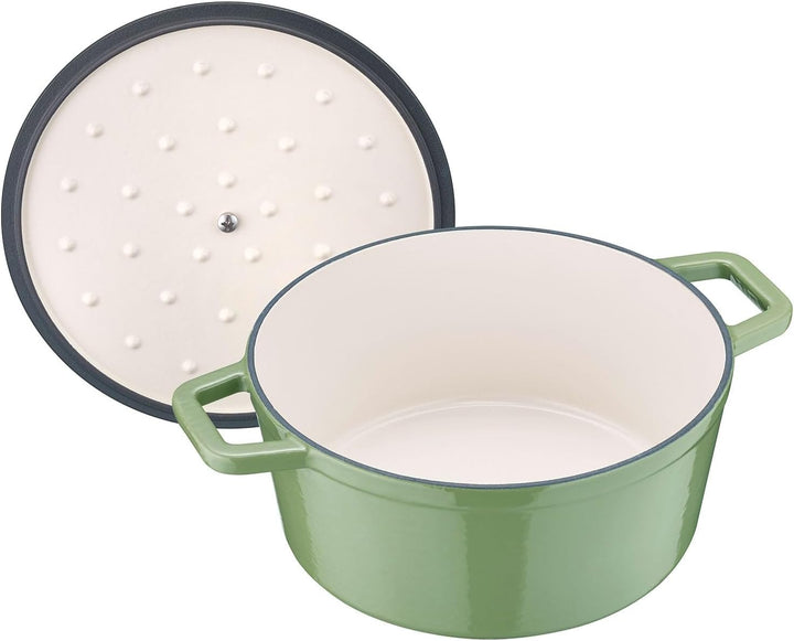 Berndes Bräter B.iron 3,75L mit Deckel - 24 cm - Gusseisen mit Emaillebeschichtung - Kochtopf zum Sc