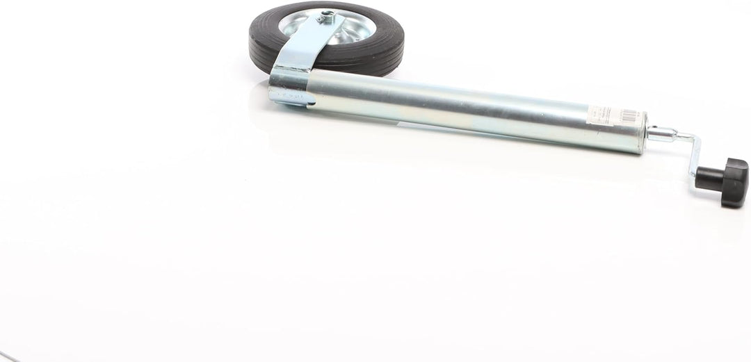 Wiltec Anhänger Stützrad mit 362 kg Stützlast ø48 mm, Bugrad mit Kurbel, Anhängerrad, Abstellstütze