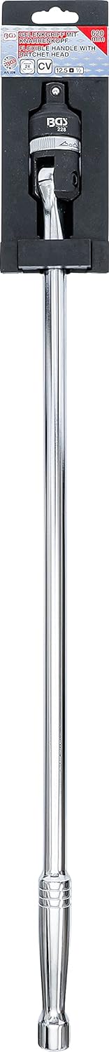 BGS 228 | Gelenkgriff mit Umschaltknarre | 12,5 mm (1/2") | 620 mm | Steck-Drehgriff | Schiebegriff