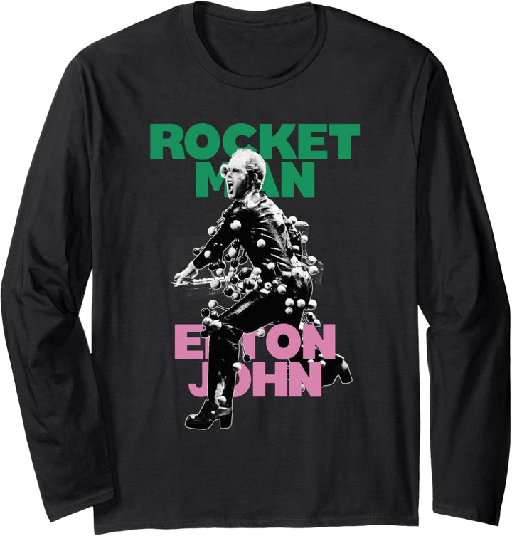 Offizieller Elton John X Rocketman schwarz Langarmshirt