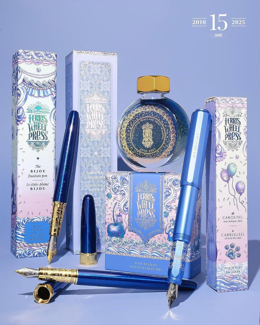 Ferris Wheel Press Ink, Everyday Ink Collection, Limited Edition 2025, Cobalt Blue with Duochrome Pi