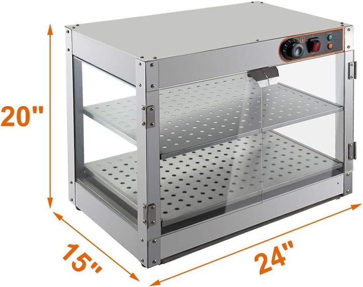 Warmhaltevitrine Speisenwärmer Heisse Theke Wärmebehälter Warmhaltetheke 30-85°C hergestellt aus 304