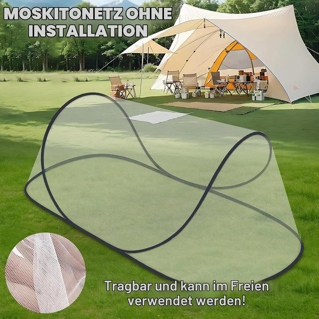 shallyong Moskitonetz Bett, 200 x 80 x 56 cm, Tragbares Moskitonetz Pop Up, Familien-Moskitonetzbett
