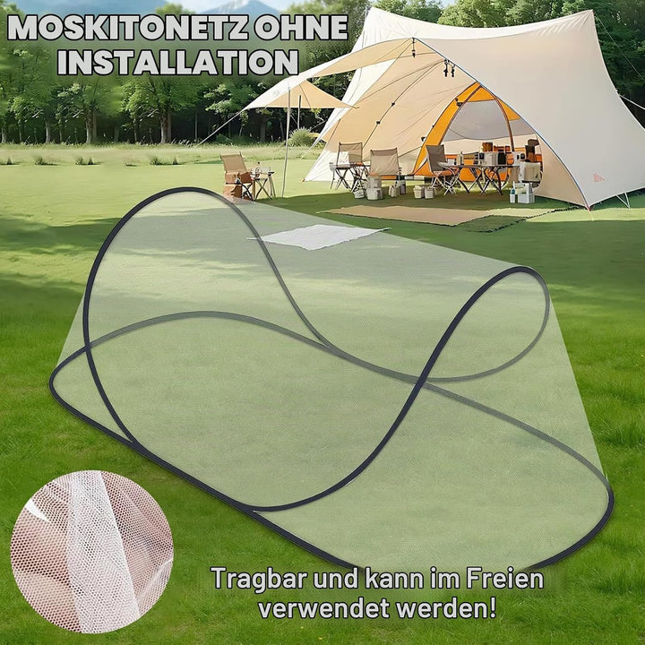 shallyong Moskitonetz Bett, 200 x 80 x 56 cm, Tragbares Moskitonetz Pop Up, Familien-Moskitonetzbett