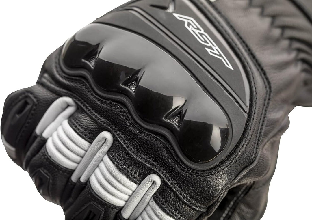 RST Pilot Motorradhandschuhe (Black/White,2XL)