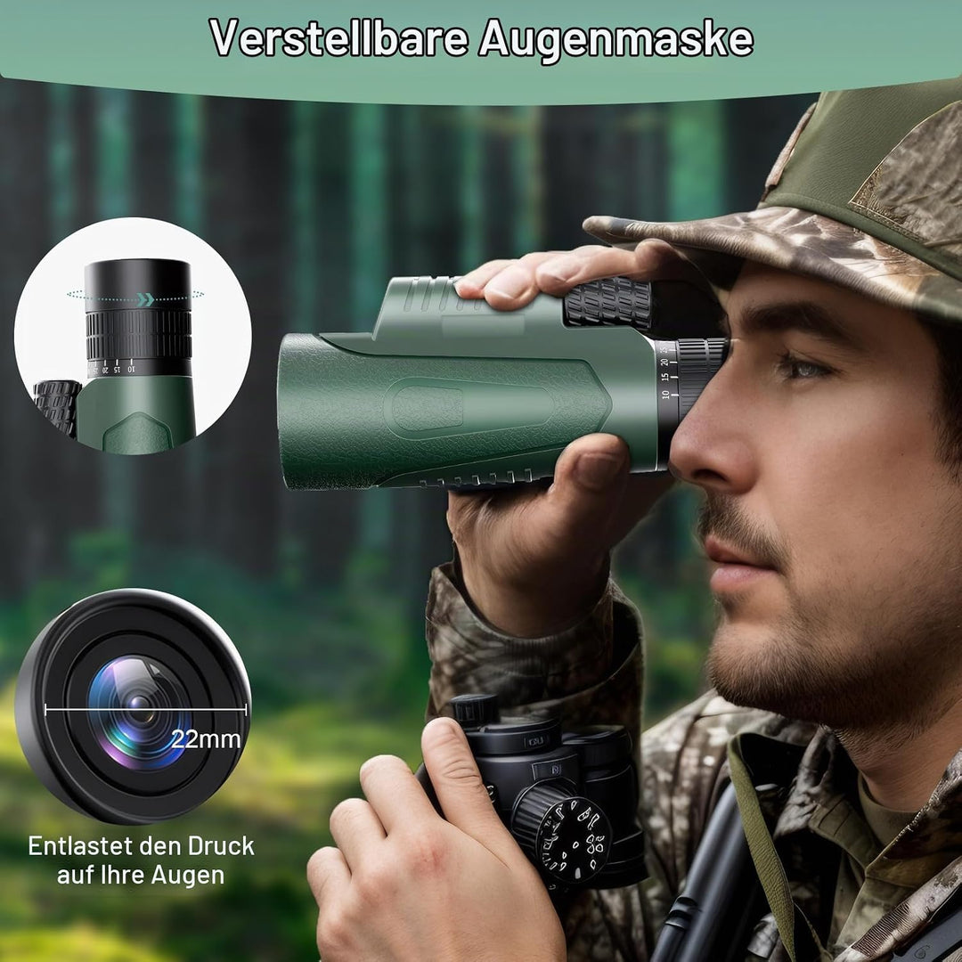 10-30 X 50 Monokular Teleskop Monokular Fernglas BAK4 Prisma Mehrschichtige Linsen Mit Stativ Handy-