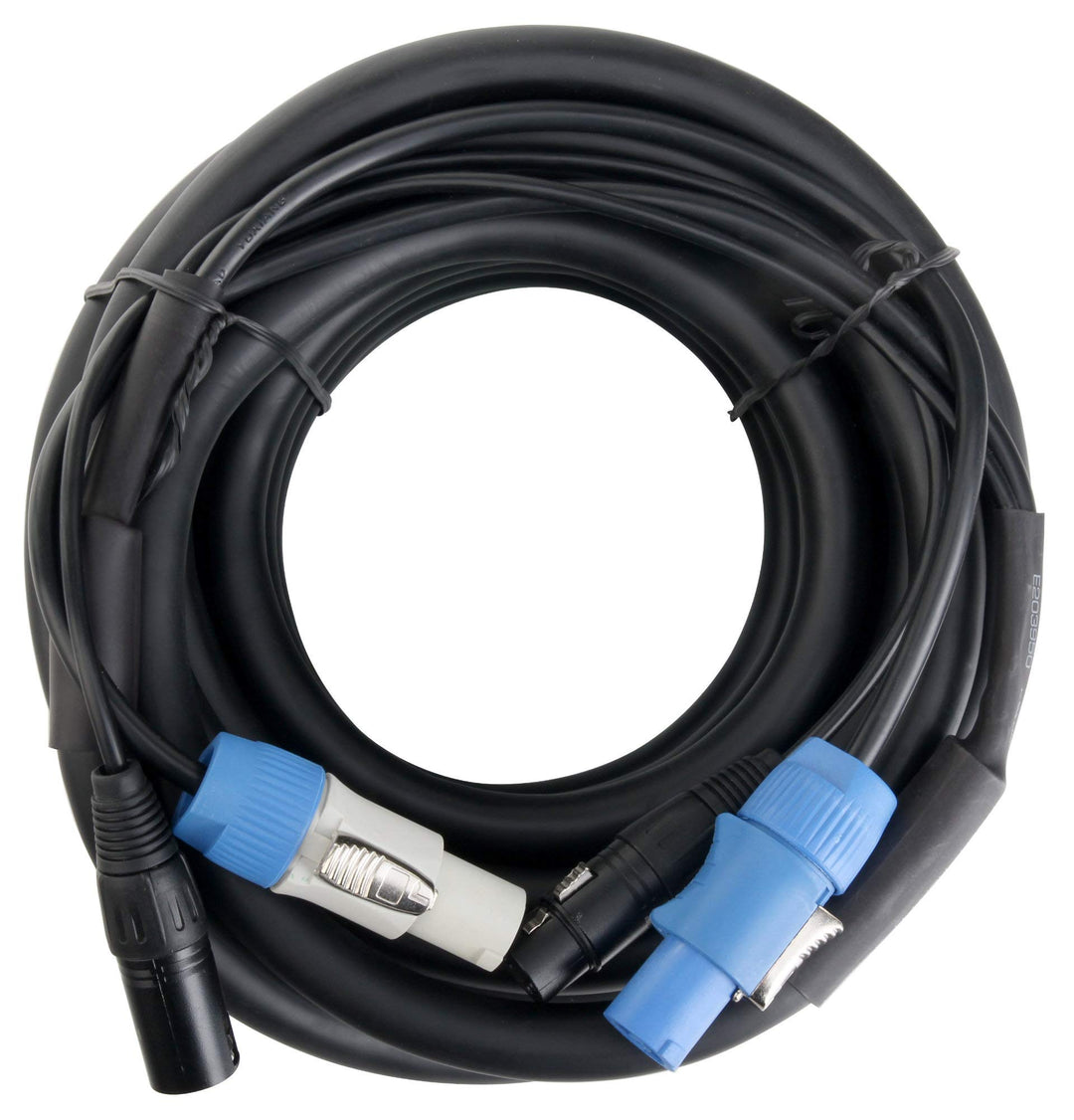 Pronomic Stage PPD-10 Hybridkabel Powerplug/DMX 10m (ideal zur Verkabelung von Lichteffekten & Bühne