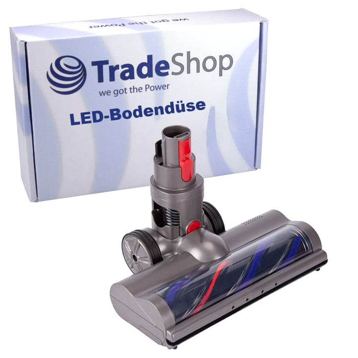 Trade-Shop LED Elektro Turbobürste/Bodendüse/Teppichbürste kompatibel mit Dyson V7 Absolute Extra, V