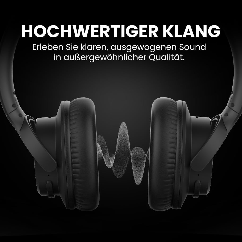 Avantree Ensemble – Funkkopfhörer Kabellos für TV, 35Std. Spielzeit Bluetooth Kopfhörer mit Ladestat
