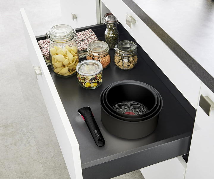 Tefal L9863153 Pfannenhalter, Aluminium, Schwarz