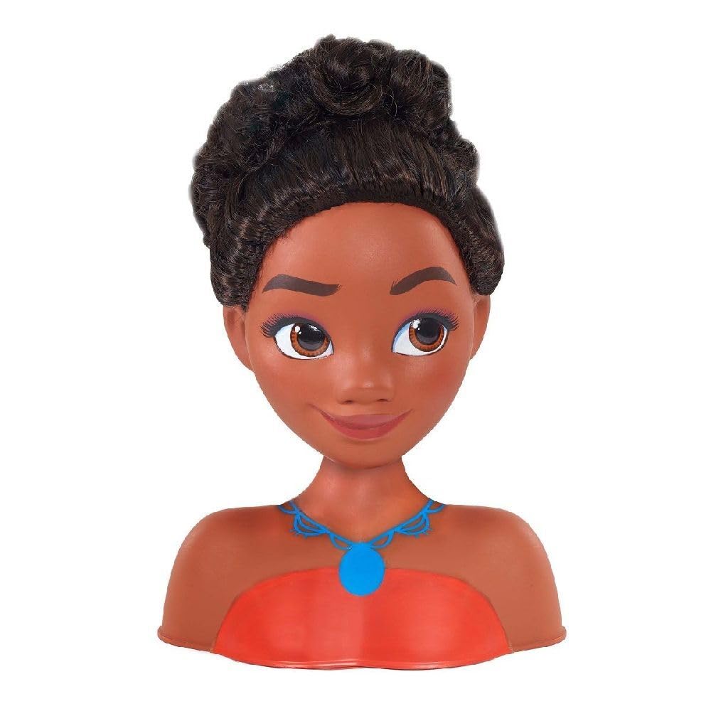 Just Play Disney Princess Moana Frisierkopf Mini 14cm mit Haarbürste für Styling-Spass, ab 3 Jahren