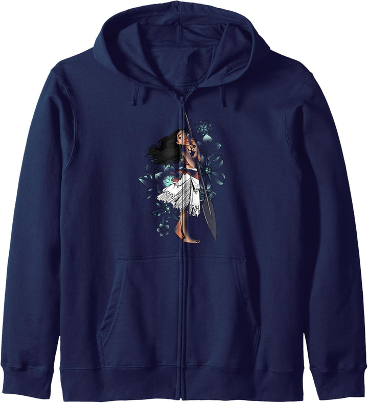 Disney Moana Tropical Floral Print Kapuzenjacke