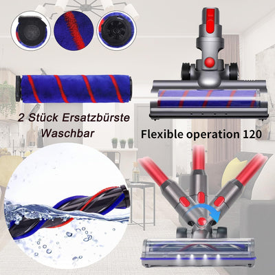 Asdazrxy Ersatzbürste Bürste Kompatibel mit Dyson V7, V8, V10, V11, V15 Staubsauger, Bürste Ersatzte