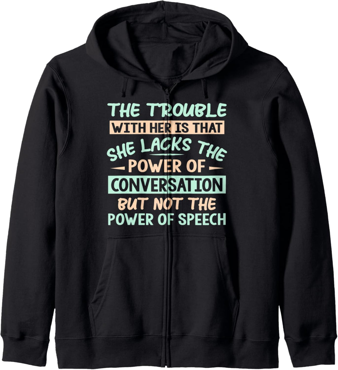 Power of Speech - Speech Therapist Quote Kapuzenjacke