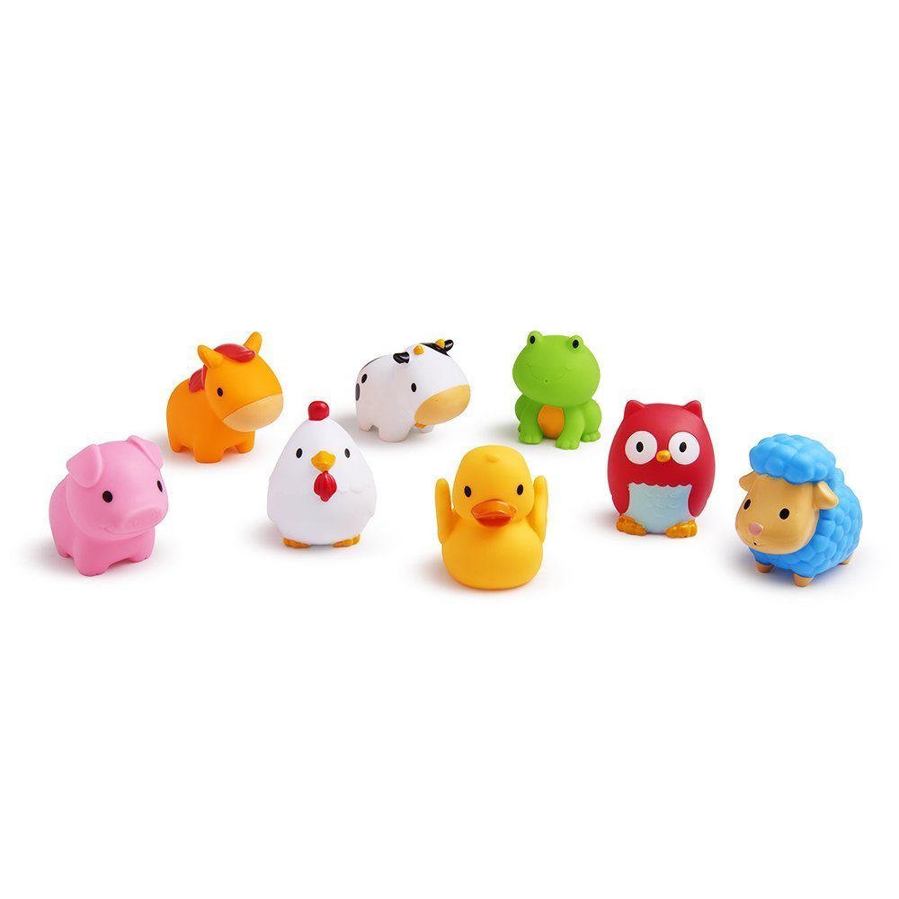 Munchkin „Farmyard Friends“-Badespielzeug Farm, 8 Pack, Farm, 8 Pack