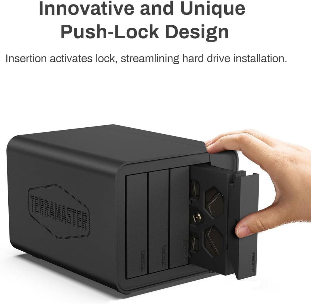 TERRAMASTER D4-320 Externes Festplattengehäuse - 4fach USB 3.2 Gen2 10Gbps Typ-C USB Speicher Hot Sw