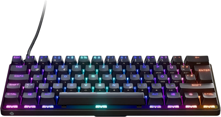 SteelSeries Apex 9 Mini - Mechanische Gaming-Tastatur - Optische Switches - 2-Punkt-Betätigung - Kom