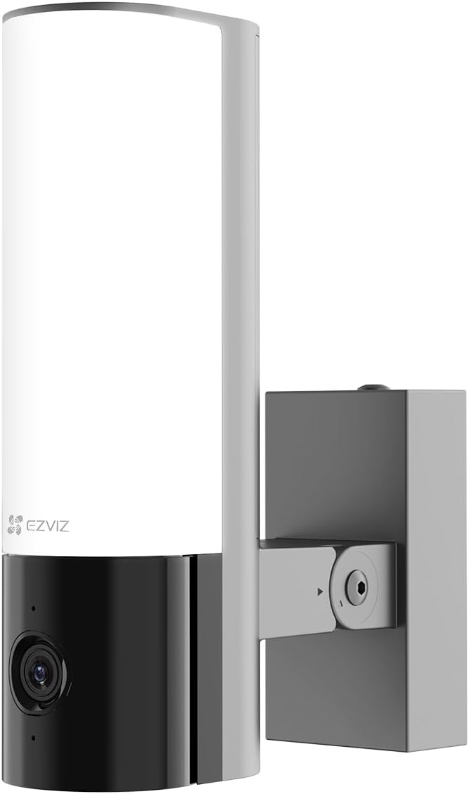 EZVIZ 2K WLAN Floodlight, Überwachungskamera Aussen, Smart Flutlicht mit Integrierter Beleuchtung, P