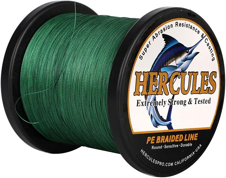HERCULES Super Cast 100m - 2000m 109-2196 Yards Geflochtene Angelschnur 6lb - 100lb Test für Salzwas