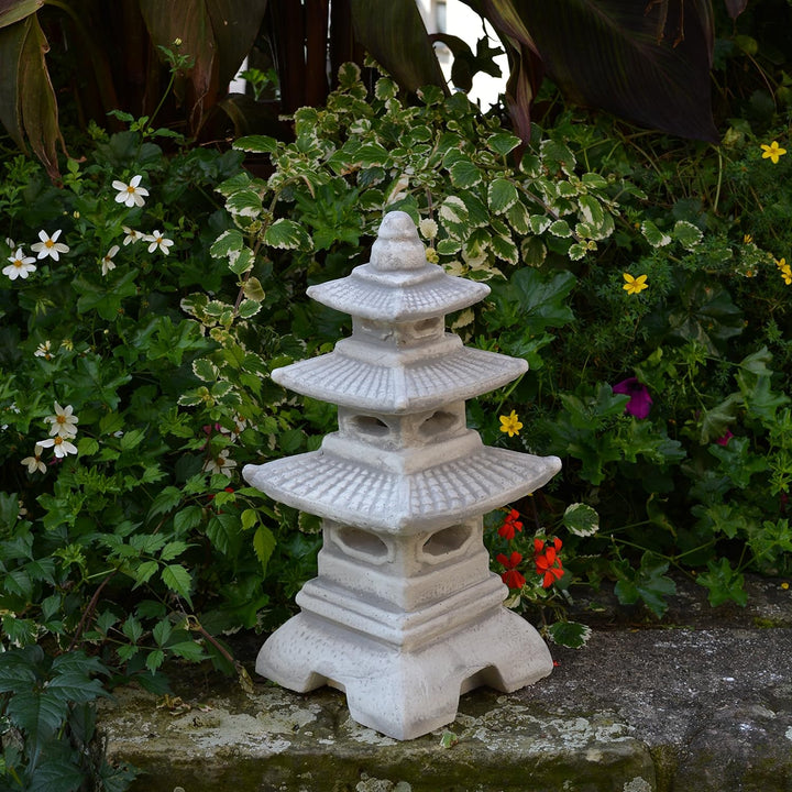Unbekannt Figur japanische Laterne H 47 cm Gartendeko aus
