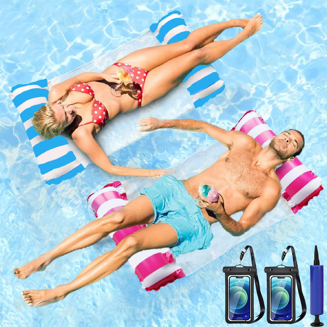 Pool Aufblasbare Schwimmsitze,2/3 Stück Aufblasbare Hängematte Pool Float Wasserhängematte Luftmatra
