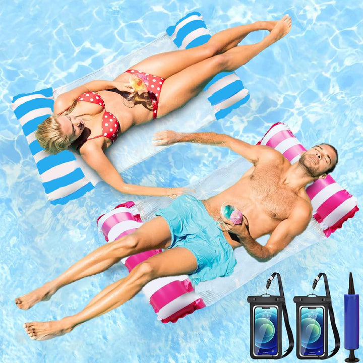 Pool Aufblasbare Schwimmsitze,2/3 Stück Aufblasbare Hängematte Pool Float Wasserhängematte Luftmatra