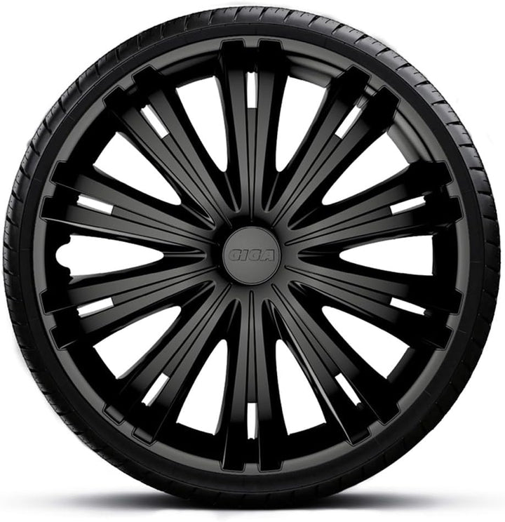 AUTO-STYLE Satz Radzierblenden Giga 13-Zoll mat Schwarz Matt Schwarz 13-Zoll, Matt Schwarz 13-Zoll