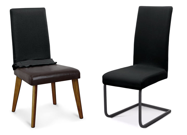 BEAUTEX Stuhlhussen Sets, elastische Stretch Husse Jersey Baumwolle Sitzbezug für Stuhl - 8er Set, F