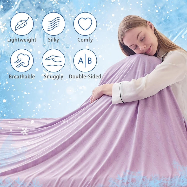 EMME Kühldecke Kühlende Decke, Arc-Chill Q-Max>0,5, 274 x228 cm, 2 in 1 Doppelseitige Dünne Sommerde