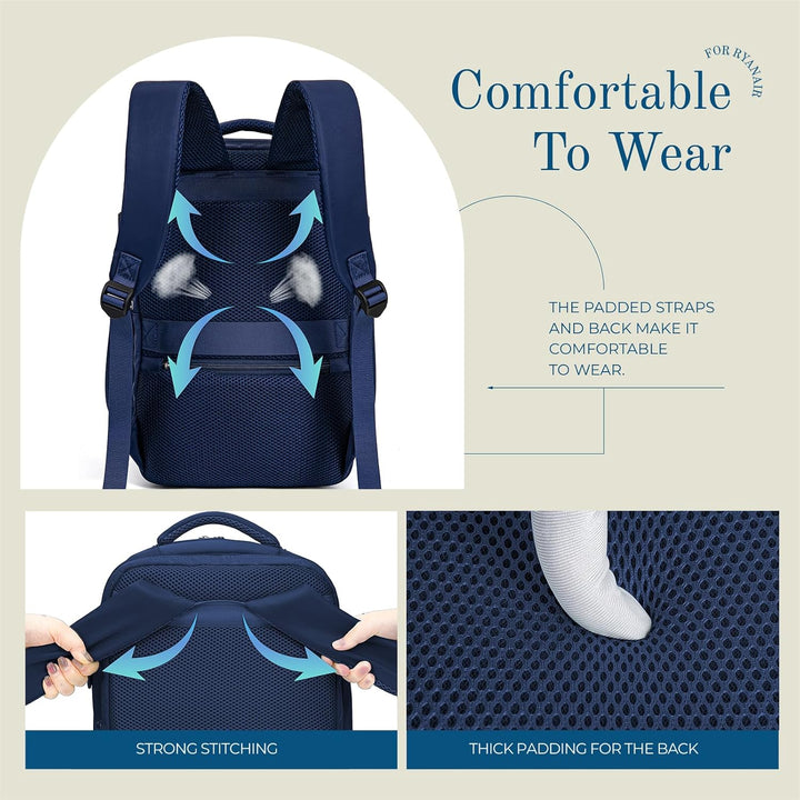 Lossga Für Ryanair Handgepäck 40x20x25 Handgepäck Rucksack Reiserucksack Flugzeug Rucksack 40x20x25