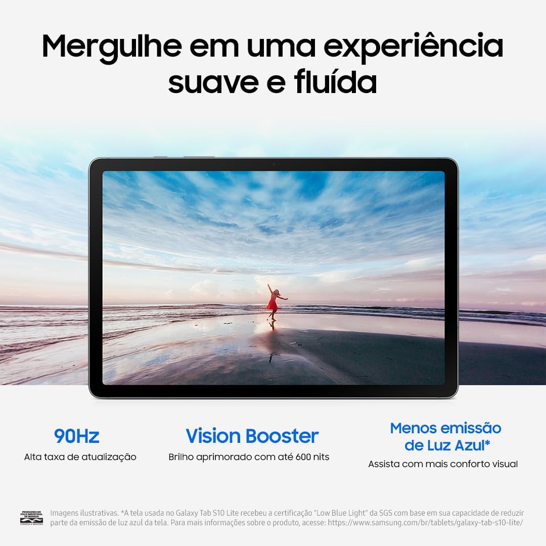 SAMSUNG Galaxy Tab S10 Lite mit S-Pen, 128 GB, 6 GB RAM, nur WLAN, 11 Zoll 90 Hz LCD, Android 15 WiF
