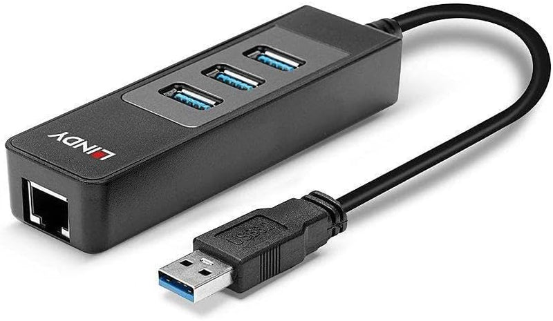 LINDY 43176 - USB 3.1 Hub und Gigabit Ethernet Adapter