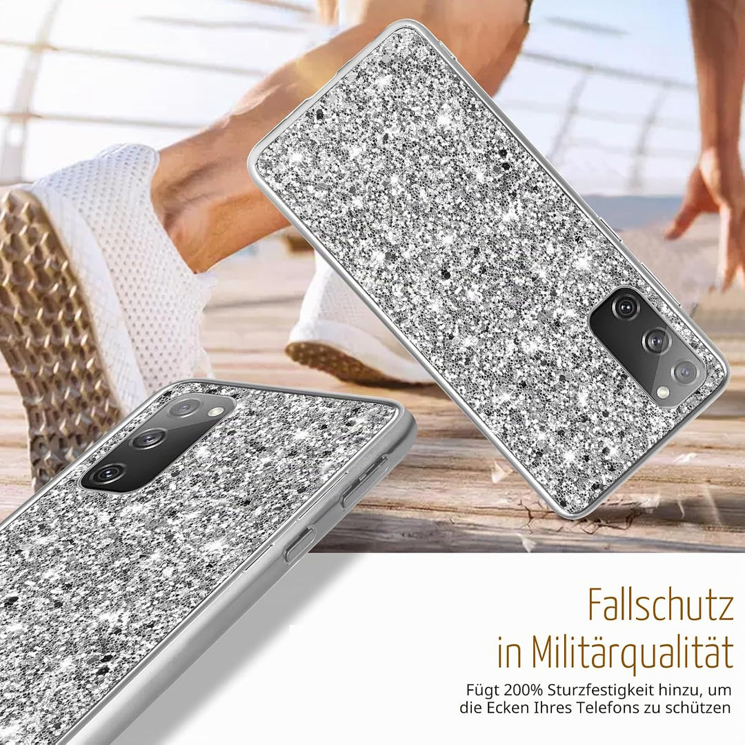 Hülle S20 FE Handyhülle für Samsung Galaxy S20 FE 5G Hülle Glitzer Bling Sparkle Ultra Dünn Schutzhü