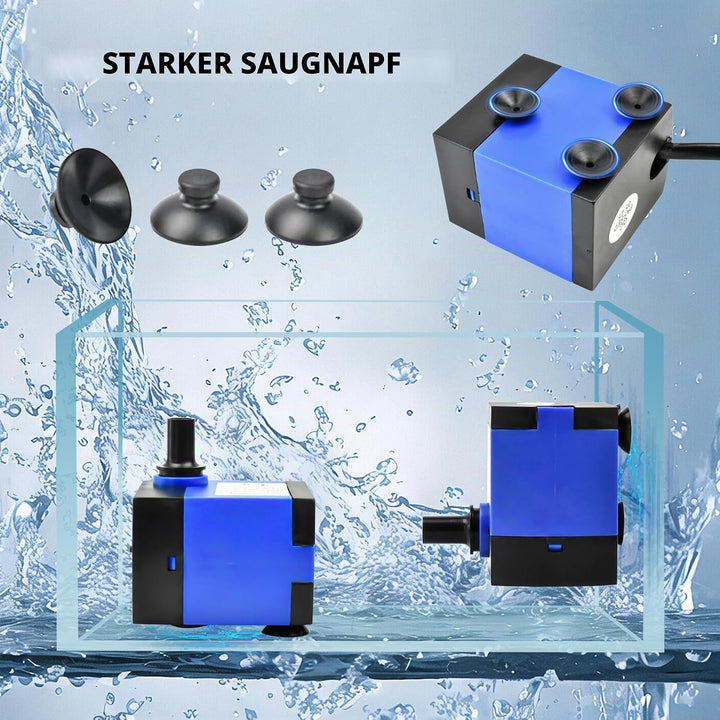 CHANCS AC 220V kleine Tauchwasserpumpe 92GPH 5W hoher Aufzug 2.79ft Mini-Brunnenpumpe für Haustierbr