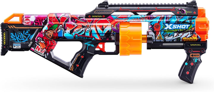 X-Shot Skins Last Stand, Graffiti, Schaumstoffdart-Blaster (16 Darts)