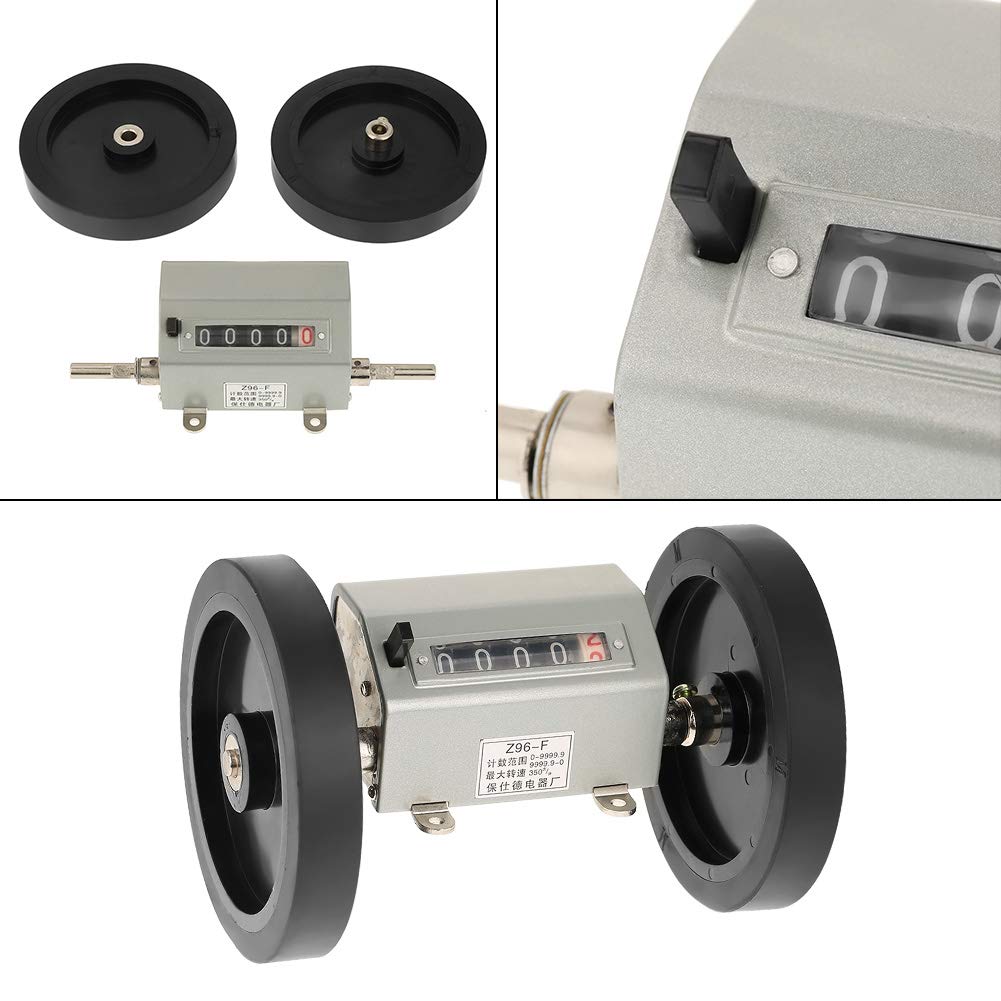 Meterzähler, Rollendes Rad 5 Digits 0-9999.9 Längenzähler Max. Geschwindigkeit 350 U/min zum Aufzeic
