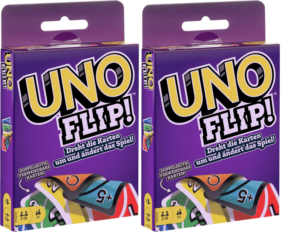 UNO - Karten-Spiels mit beidseitig bedruckten Karten, neuem Twist und spezieller FLIP-Karte, GDR44 (